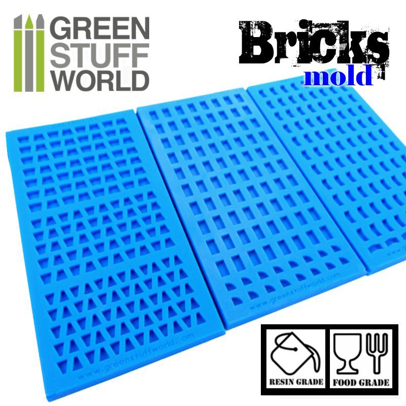 Green Stuff World Bricks Silicone Mold