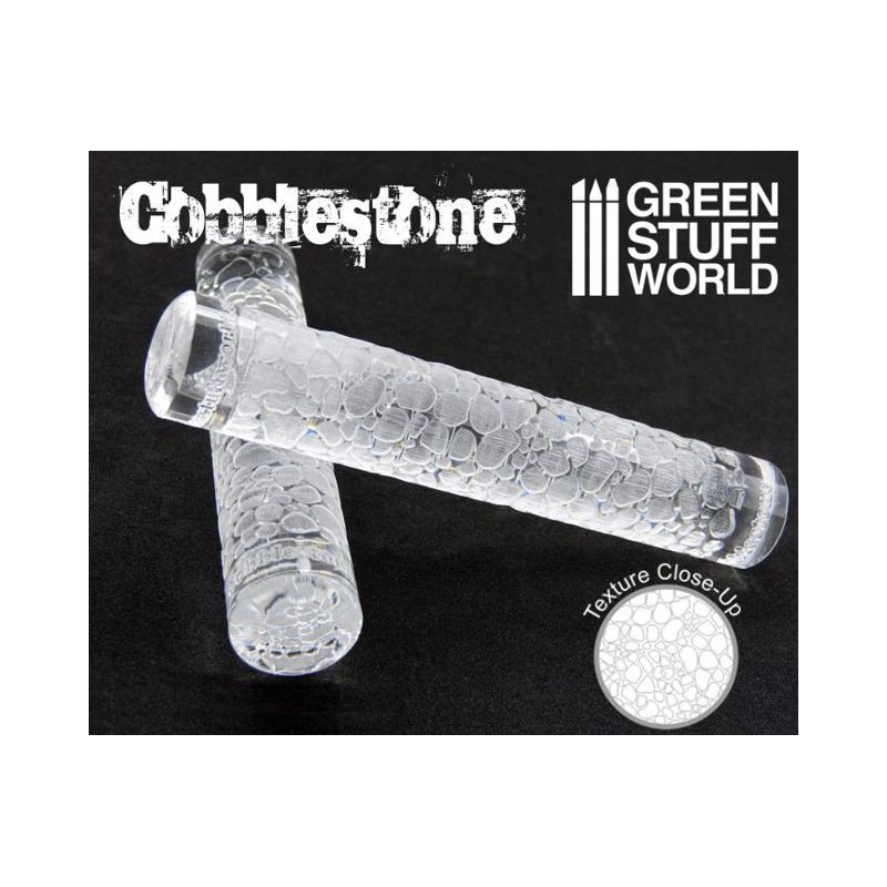 Green Stuff World Textured Rolling Pin Cobblestone