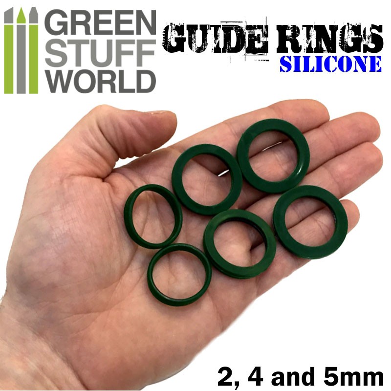 Green Stuff World Silicone Guide rings for textured rolling pins