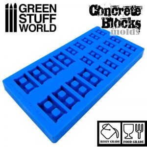 Green Stuff World Silicone mold - Concrete Bricks