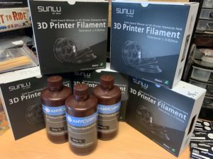 3D printing filament and resin