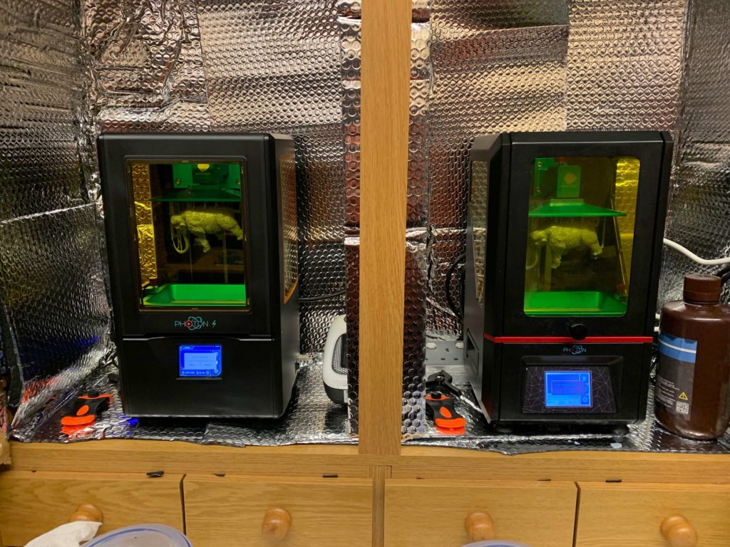Resin 3D printers (Any cubic Photon & Photon S)