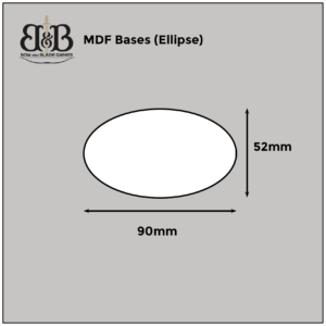2mm MDF Bases 120mm x 60mm Pack of 2 