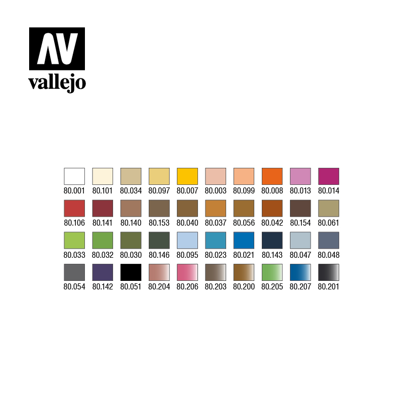 vallejo wizkids basic starter colors 80260